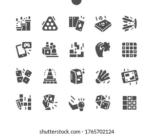 Games Well-crafted Pixel Perfect Vector Solid Icons 30 2x Grid for Web Graphics and Apps. Simple Minimal Pictogram