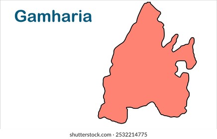 Gamharia subdivision map, Madhepura District, Bihar State, Republic of India, Government of Bihar, Indian territory, Eastern India, politics, village, tourism