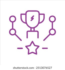 Gamification colorful in white background

