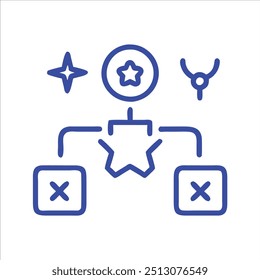Gamification colorful in white background
