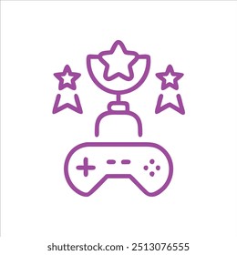 Gamification colorful in white background
