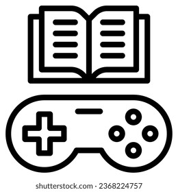Gamification in Education illustration object  icon