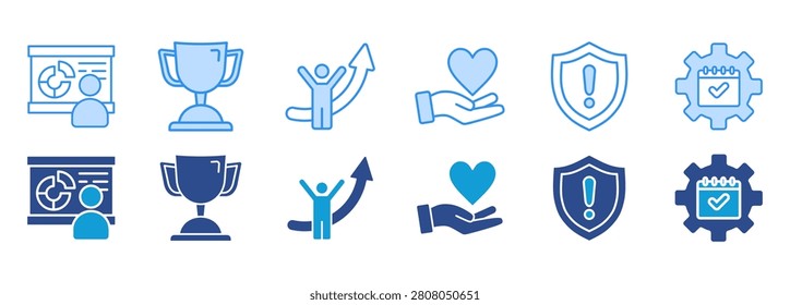 gamification icon pack dual tone collection set. Vector Illustration Concept