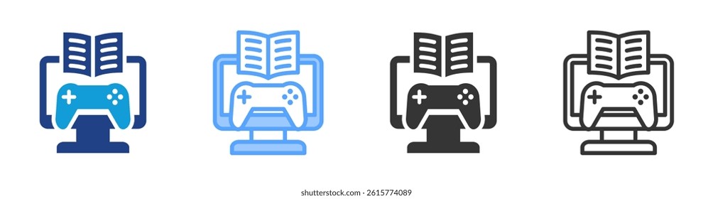Gamification icon set multiple style collection