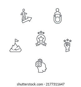 gamification icons set .  gamification pack symbol vector elements for infographic web