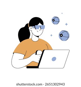 Gamificación Ilustraciones modernas. Archivo de Eps 10 sobre fondo transparente
