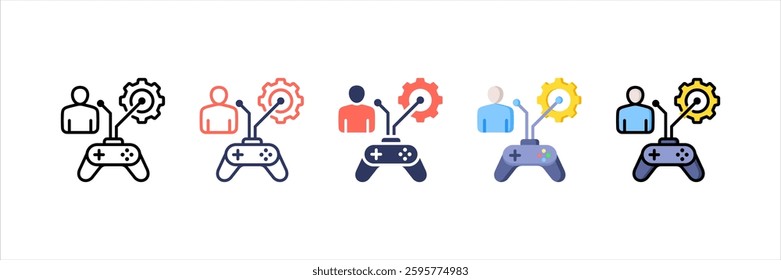 Gamification Multi Style Icon Set