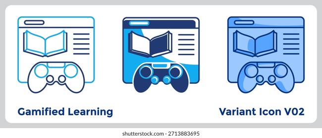 Gamified Learning fördert die Motivation und Bindung der Schüler durch interaktive, spielbasierte Lernerfahrungen. Blau, Dualine, Dualtone-Stil.