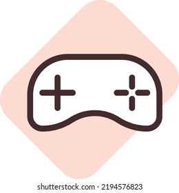 Gaming-Konto, Illustration, Vektorgrafik auf weißem Hintergrund.