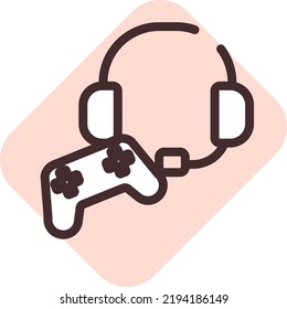 adicción al juego, ilustración, vector sobre un fondo blanco.