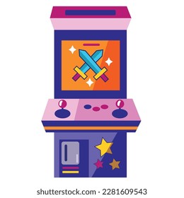 gaming arcade machine icon isolated