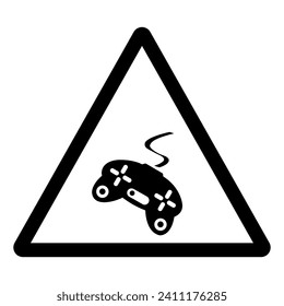 Gaming Area Symbol Sign ,Vector Illustration, Isolate On White Background Label. EPS10