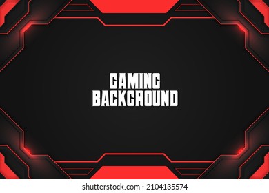 Gaming background red with element
