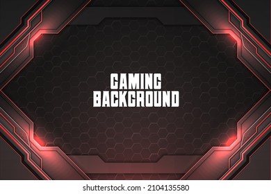 Gaming background red with element