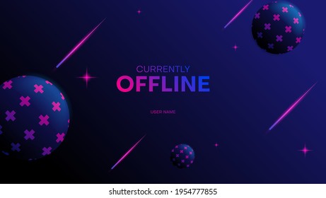 gaming banner background for streaming offline mode