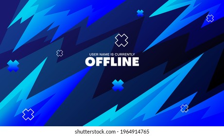 gaming banner background for streaming offline mode