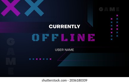 gaming banner background for streaming offline mode