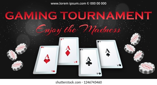 Gaming  banner for online casino, poker, roulette, slot machines, card games.stylish inscription, Big Win