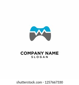 gaming beat logo icon designs vector