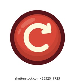 Gaming Button Vector - Replay