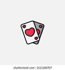 Gaming cards icon sign vector,Symbol, logo illustration for web and mobile