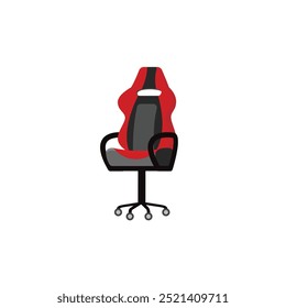 Gaming chair icon flat vector design