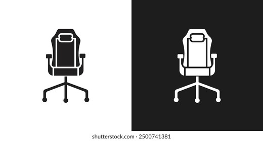 Gaming chair icon line art vector