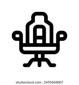 gaming chair icon. vector line icon for your website, mobile, presentation, and logo design.