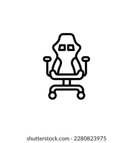 Gaming-Chair-Symbol in Vektorgrafik. Logotyp
