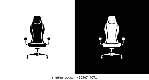 Gráficos escalables del Vector del icono de la silla del juego