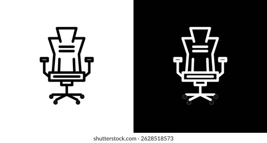 Gaming chair icon vector for web, computer and mobile apps