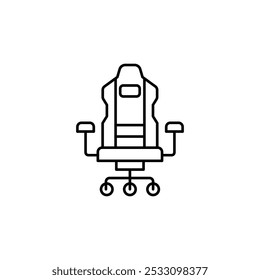 Gaming Chair vector icon. Isolated icon. EPS10