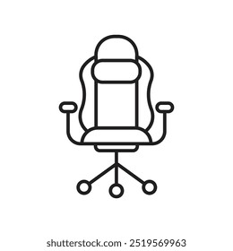 Ícone da linha principal de jogos. ilustração vetorial. EPS10