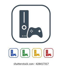Gaming consle Icon Isolated on White Background.vector illustration icon