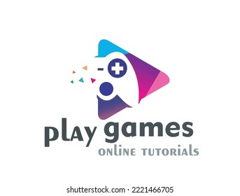 Gaming console controller vector logo logotype icon