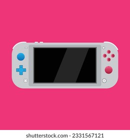 
Gaming console Flat Design illustration.