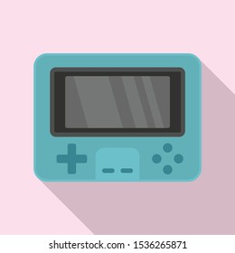 Gaming console icon. Flat illustration of gaming console vector icon for web design