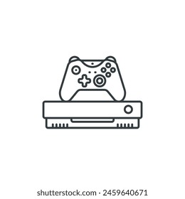 Gaming, Console icon, vector illustration