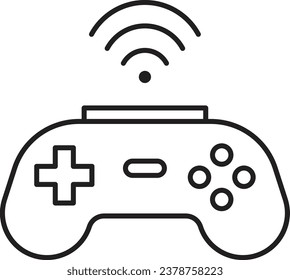 gaming console icon. Wireless gaming console vector icon
