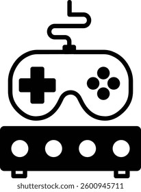 Gaming Console illustration with isolated background 