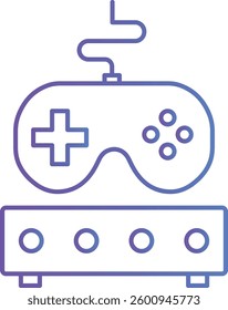 Gaming Console  illustration with isolated background 