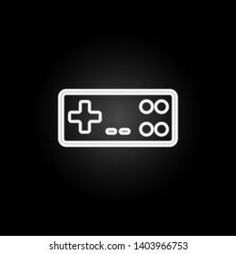 gaming console neon icon. Elements of gaming set. Simple icon for websites, web design, mobile app, info graphics