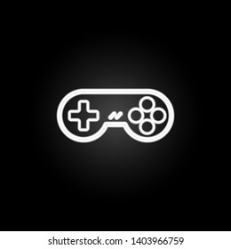gaming console neon icon. Elements of gaming set. Simple icon for websites, web design, mobile app, info graphics