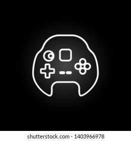 gaming console neon icon. Elements of gaming set. Simple icon for websites, web design, mobile app, info graphics