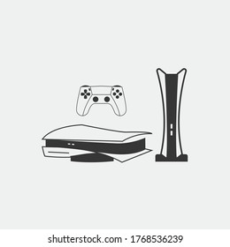 gaming console next gen vector icon controller