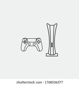 Gaming Console Next Gen Vector Icon Stock Vector (Royalty Free ...