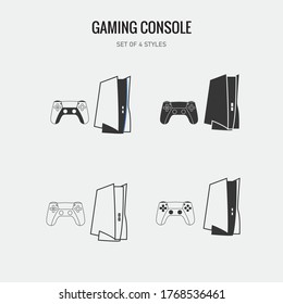 Gaming Console Next Gen Vector Icon Controller