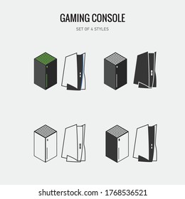 Gaming Console Next Gen Vector Icon