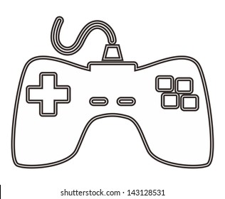 gaming console play outline icon