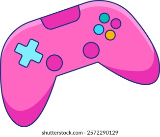 Gaming Console Remote Controller Vector Illustration